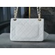 Chanel 21/22 CF Badge White Large Lambskin  