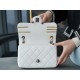 Chanel 21/22 CF Badge White Large Lambskin  