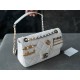 Chanel 21/22 CF Badge White Large Lambskin  