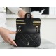 Chanel 21/22 CF Badge Black Lambskin  