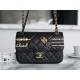 Chanel 21/22 CF Badge Black Large Lambskin  