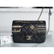 Chanel 21/22 CF Badge Black Large Lambskin  