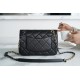 Chanel 21/22 CF Badge Black Large Lambskin  