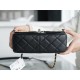 Chanel 21/22 CF Badge Black Large Lambskin  