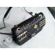 Chanel 21/22 CF Badge Black Large Lambskin  