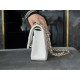 CF Classic Flap Calfskin Medium Limited Edition Iridescent Pearlescent White  