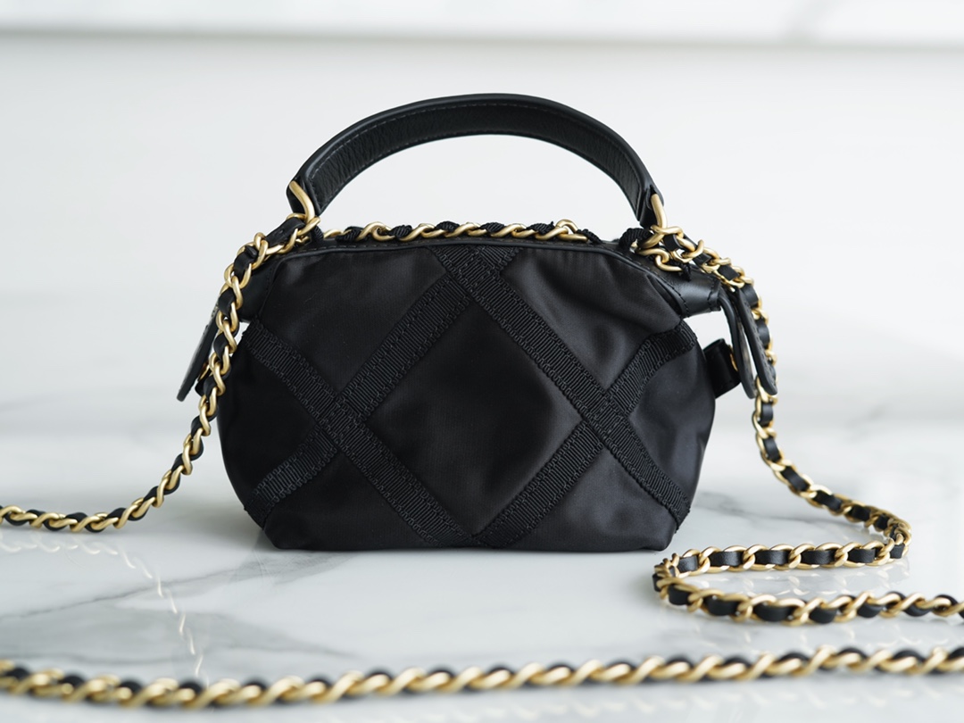 Chanel 22P Nylon Chain Clutch  