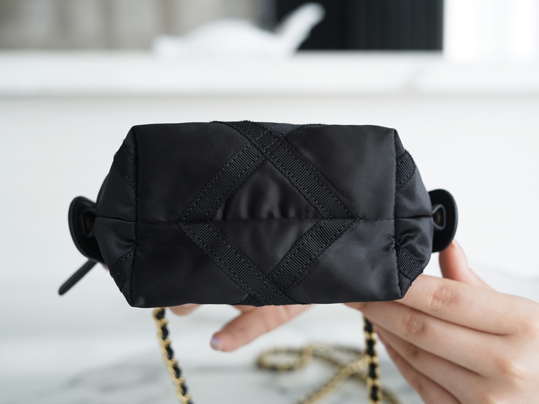 Chanel 22P Nylon Chain Clutch  