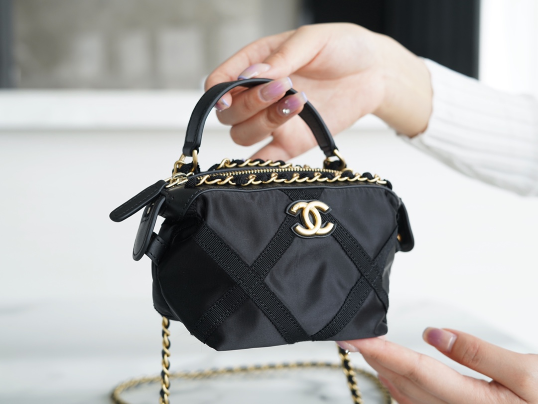 Chanel 22P Nylon Chain Clutch  