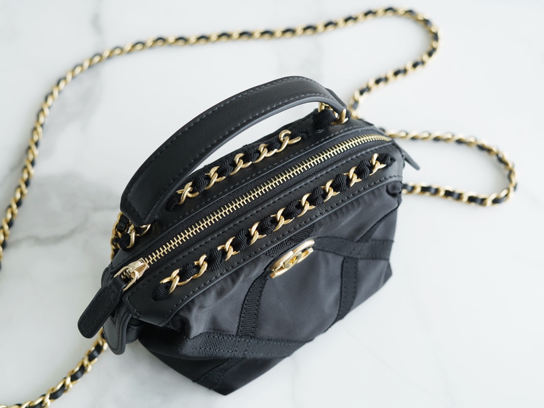 Chanel 22P Nylon Chain Clutch  