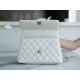 Chanel Coco Handle Small Handle in Pearl White Calfskin  