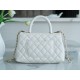 Chanel Coco Handle Small Handle in Pearl White Calfskin  