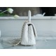 Chanel Coco Handle Small Handle in Pearl White Calfskin  