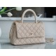 Chanel Coco Handle Small Handle in Beige Calfskin  