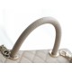 Chanel Coco Handle Small Handle in Beige Calfskin  