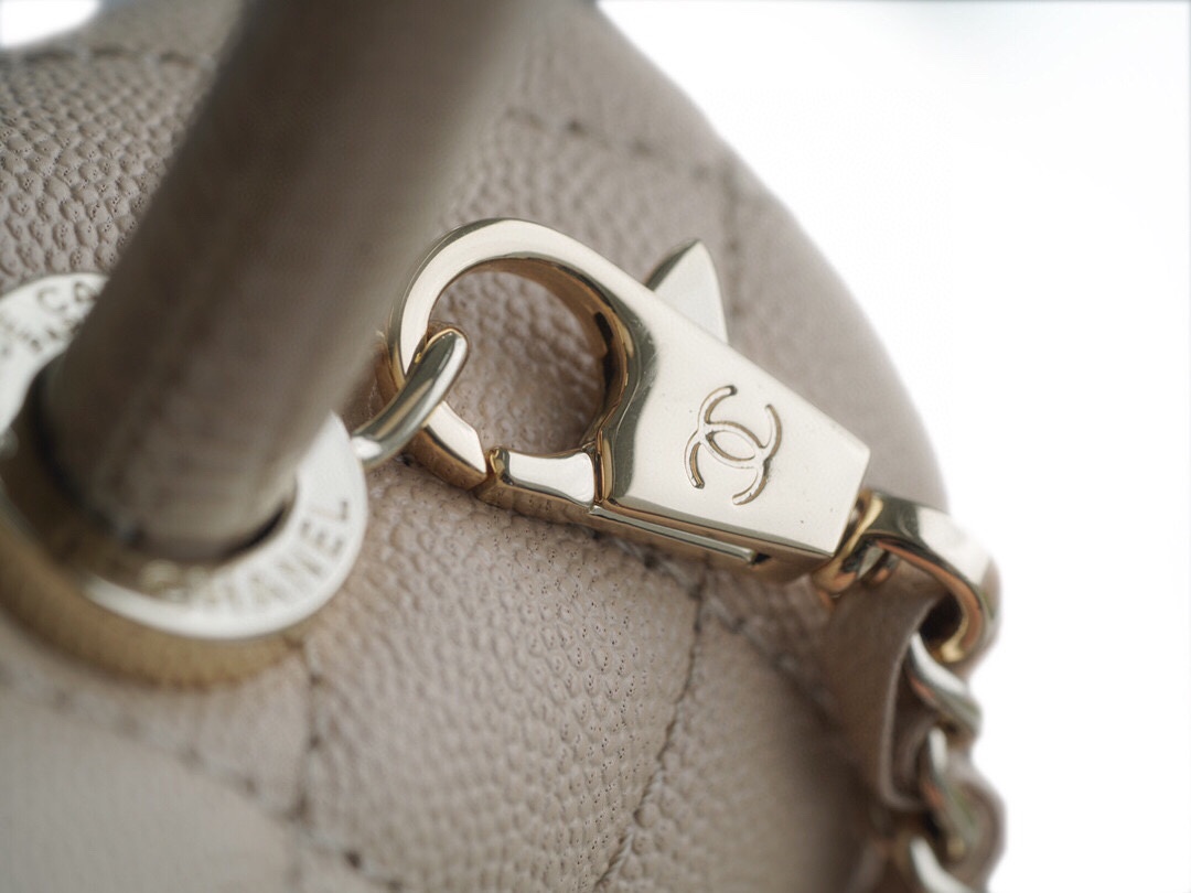 Chanel Coco Handle Small Handle in Beige Calfskin  