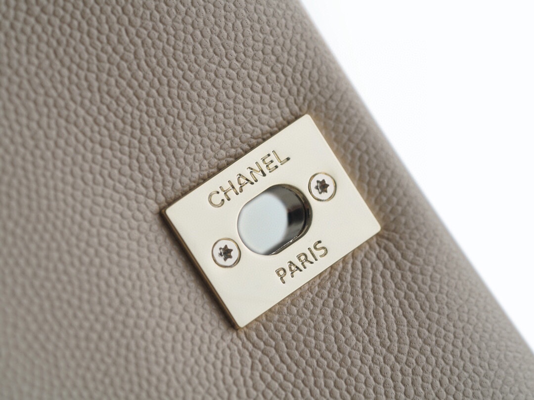 Chanel Coco Handle Small Handle in Beige Calfskin  