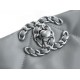 Chanel 22B 19 Bag Tote Light Grey and Silver Small Lambskin  