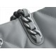 Chanel 22B 19 Bag Tote Light Grey and Silver Small Lambskin  