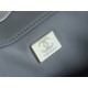 Chanel 22B 19 Bag Tote Light Grey and Silver Small Lambskin  