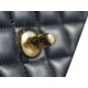 Mini Classic Flap in Black and Gold Small Lambskin  