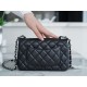 Mini Classic Flap in Black and Silver Small Lambskin  