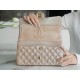 CF Classic Flap in Caviar Leather Medium Champagne Pink  