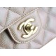 CF Classic Flap in Caviar Leather Medium Champagne Pink  