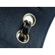 Classic Flap in Washed Calfskin Small Deep Blue  