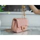 Chanel Metal Ball Square Bag Coral Pink Lambskin  