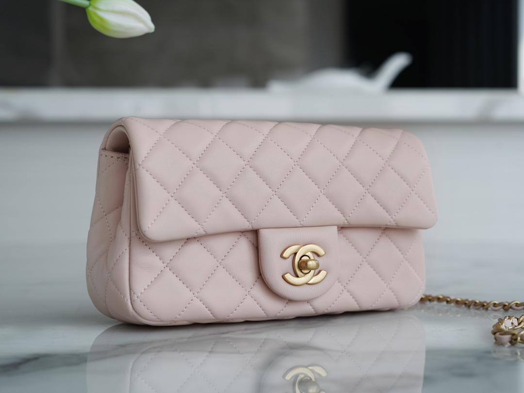 Chanel Metal Ball Mini Bag Sakura Pink Lambskin  