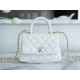 Chanel Coco Handle Mini Pearl White Calfskin  