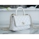 Chanel Coco Handle Mini Pearl White Calfskin  