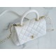 Chanel Coco Handle Mini Pearl White Calfskin  