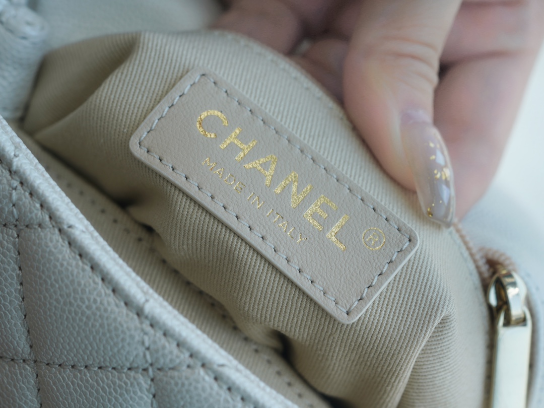 Chanel Coco Handle Mini Pearl White Calfskin  