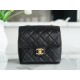 Chanel 22K Vintage Square Bag Black and Gold  