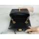 Chanel 22K Vintage Square Bag Black and Gold  