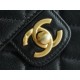 Chanel 22K Vintage Square Bag Black and Gold  