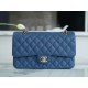 CF Classic Flap in Caviar Leather Medium Blue  