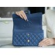 CF Classic Flap in Caviar Leather Medium Blue  