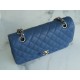 CF Classic Flap in Caviar Leather Medium Blue  