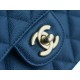 CF Classic Flap in Caviar Leather Medium Blue  