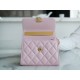 Chanel 22B Enamel Handle Chain Bag Medium Pink  