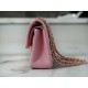 CF Classic Flap in Washed Calfskin Small Pearl Pink  