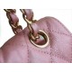 CF Classic Flap in Washed Calfskin Small Pearl Pink  