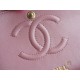 CF Classic Flap in Washed Calfskin Small Pearl Pink  