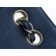 CF Classic Flap in Washed Calfskin Small Deep Blue  