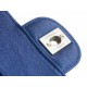 CF Classic Flap in Washed Calfskin Small Pearl Blue  