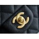 Chanel 2021 SS Spring/Summer New Handle CF Mini Twilight Black Washed Calfskin  