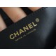 Chanel 2021 SS Spring/Summer New Handle CF Mini Twilight Black Washed Calfskin  